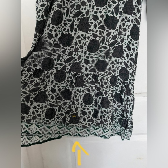 Natalie Martin Silk Stevie Geranium Floral printed M tassel bohemian mini dress - Picture 7 of 13